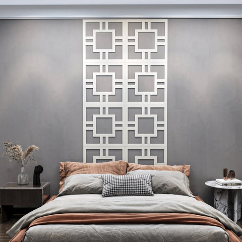 MDF Decorative Wall Panel to cover 23.6 x 23.6 inches spaces with 8mm Unprimed 6 Pieces MDF - Highest Quality Wall Moldings and Decor Products at Birdeco