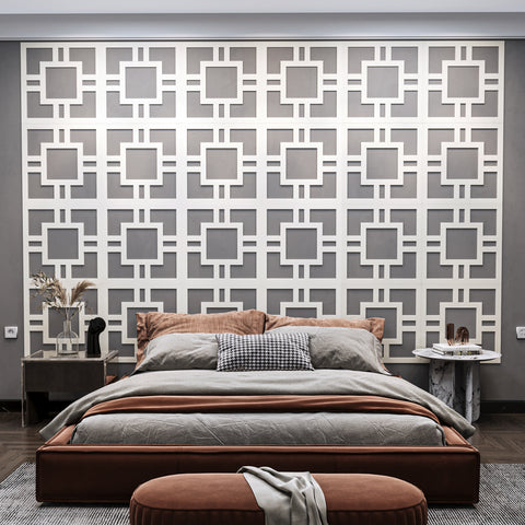 MDF Decorative Wall Panel to cover 23.6 x 23.6 inches spaces with 8mm Unprimed 6 Pieces MDF