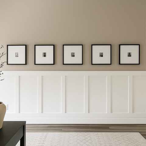 Ready to Assemble Wall Paneling Package - Factory Primed Half of Wall | Easy Installation