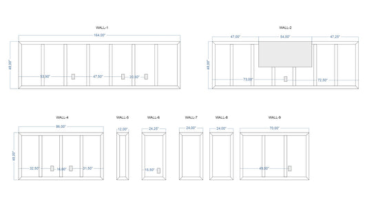 Custom-Made Wall Molding Design Service for Jennifer K by Birdeco