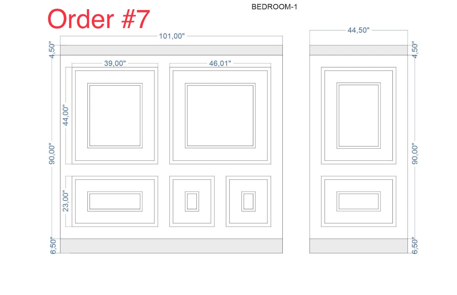 Custom-Made Wall Molding  Design Service for Carla by Birdeco