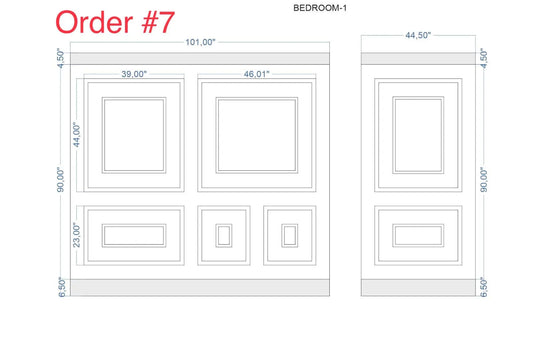 Custom-Made Wall Molding  Design Service for Carla by Birdeco