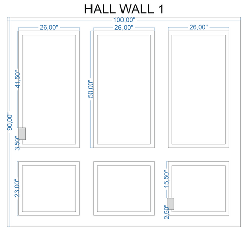 Peel and Stick Custom-Made Wall Molding Design Peel & Stick Service for Kelly by Birdeco