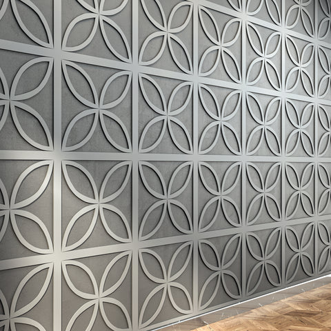 MDF Decorative Wall Panel to cover 23.6 x 23.6 inches spaces with 8mm Unprimed 6 Pieces MDF