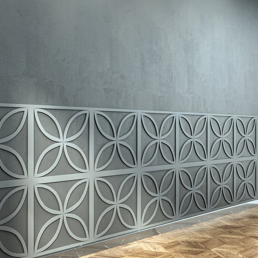 MDF Decorative Wall Panel to cover 23.6 x 23.6 inches spaces with 8mm Unprimed 6 Pieces MDF