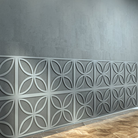 MDF Decorative Wall Panel to cover 23.6 x 23.6 inches spaces with 8mm Unprimed 6 Pieces MDF