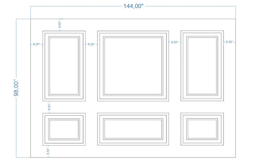 Custom-Made Wall Molding Design Service for Matthew Hansel by Birdeco