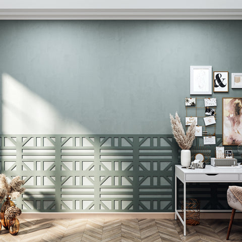 MDF Decorative Wall Panel to cover 23.6 x 23.6 inches spaces with 8mm Unprimed 6 Pieces MDF