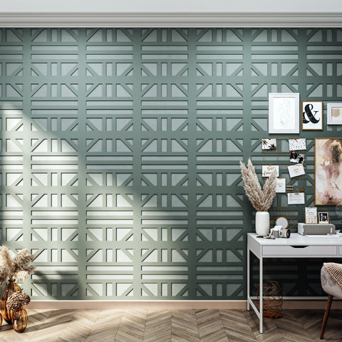 MDF Decorative Wall Panel to cover 23.6 x 23.6 inches spaces with 8mm Unprimed 6 Pieces MDF