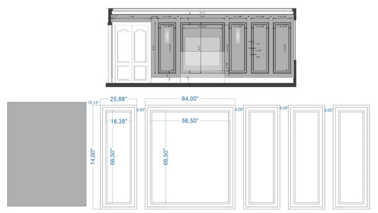 Custom-Made Wall Molding Design Service for Tami Admiraal  by Birdeco