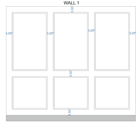 Custom-Made Wall Molding Design Service for Sukhman Thind by Birdeco