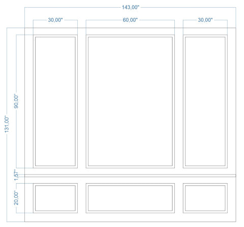 Custom-Made Wall Molding Design Service for Jewell D. by Bideco