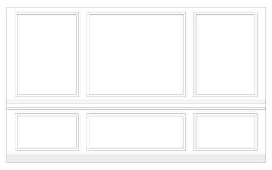 Custom-Made Wall Molding Design Service for Alex A. by Birdeco