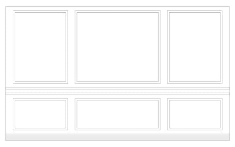 Custom-Made Wall Molding Design Service for Alex A. by Birdeco
