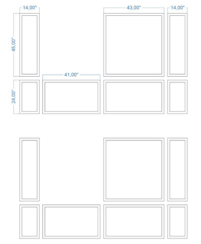 Custom-Made Wall Molding Design Service for Alison O. by Birdeco