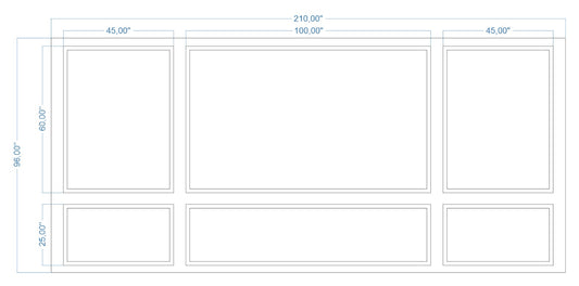 Custom-Made Wall Molding Design Service for Ashlee K. by Birdeco