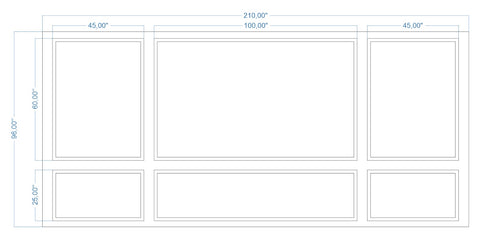 Custom-Made Wall Molding Design Service for Ashlee K. by Birdeco