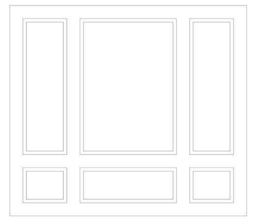 Custom-Made Wall Molding Design Service for Bill C. by Birdeco