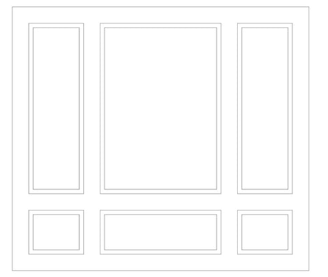 Custom-Made Wall Molding Design Service for Bill C. by Birdeco