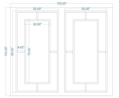 Custom-Made Wall Molding Design Service for Elizabeth A. by Birdeco