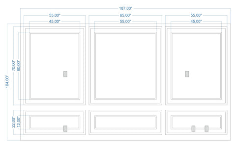 Custom-Made Wall Molding Design Service for Harmony D. by Bideco