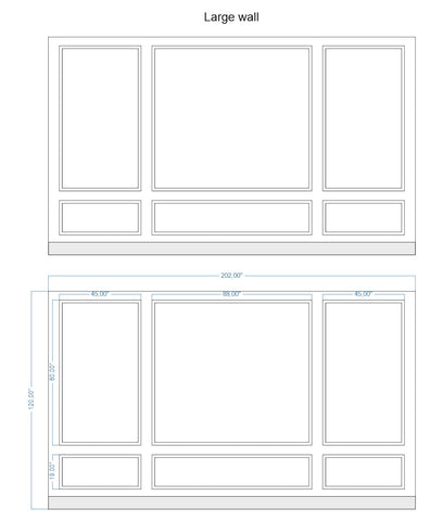 Custom-Made Wall Molding Design Service for Jack S. by Birdeco