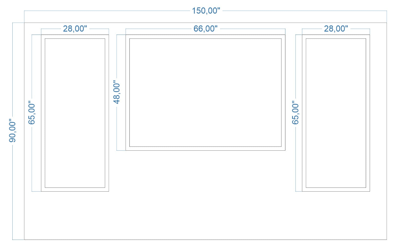 Custom-made wall molding design for Jamie M. by Birdeco, featuring intricate peel and stick wall molding details.