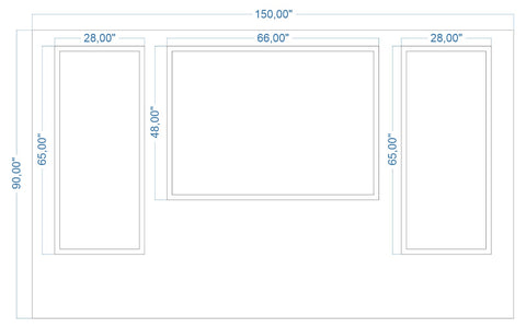 Custom-made wall molding design for Jamie M. by Birdeco, featuring intricate peel and stick wall molding details.