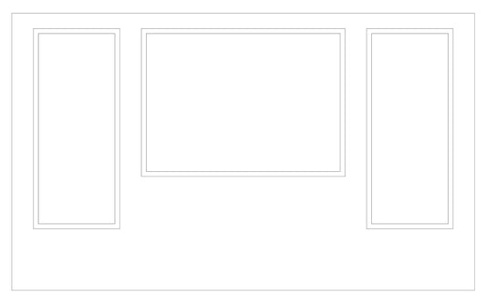 Peel and Stick Custom-Made Wall Molding Design Service for Jamie M. by Birdeco