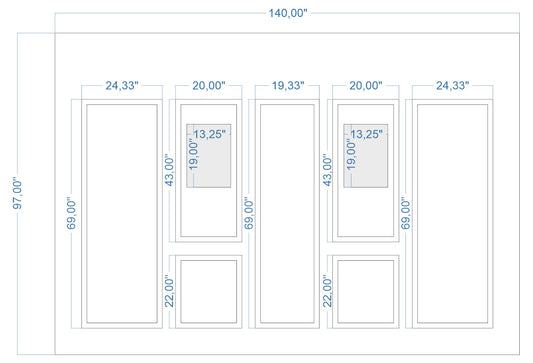 Custom-Made Wall Molding Design Service for Janice S. by Birdeco