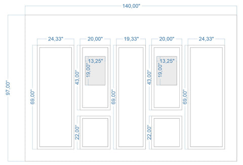 Custom-Made Wall Molding Design Service for Janice S. by Birdeco (Kopya)