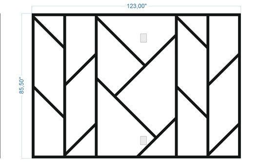 Custom-Made Wall Molding Design Service for Janna S. by Birdeco