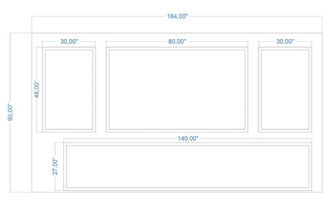 Custom-Made Wall Molding Design Service for Jennifer A. by Birdeco
