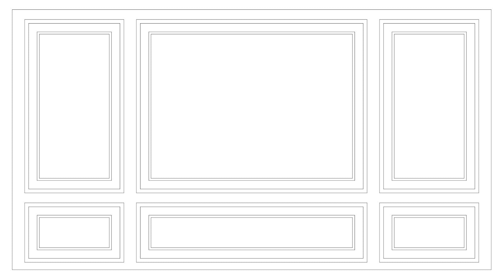 Custom-made wall molding design by Birdeco for Jeremy L., featuring elegant wall molding patterns on a modern interior wall.