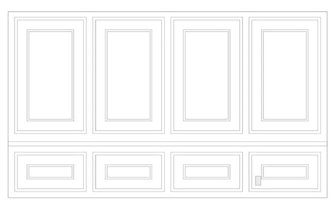Custom-Made Wall Molding Design Service for Jewell D. by Birdeco Peel And Stick
