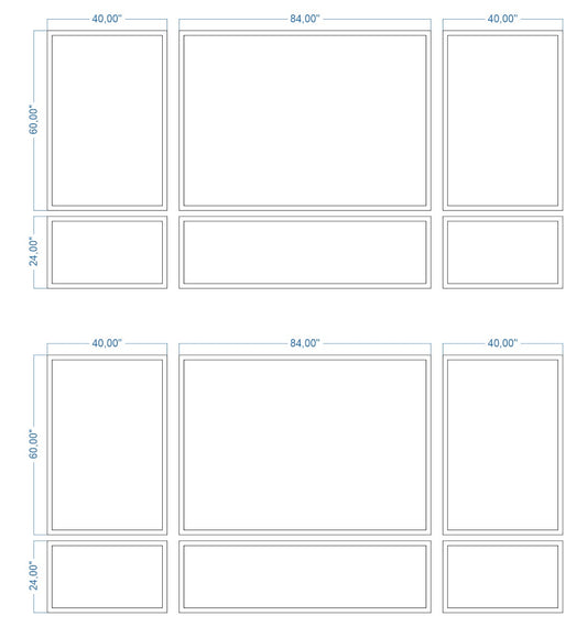 Peel and Stick Custom-Made Wall Molding Design Service for Jillian A. by Birdeco