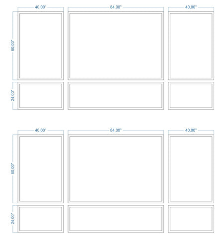 Peel and Stick Custom-Made Wall Molding Design Service for Jillian A. by Birdeco