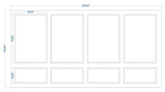 Custom-Made Wall Molding Design Service for John S. by Birdeco