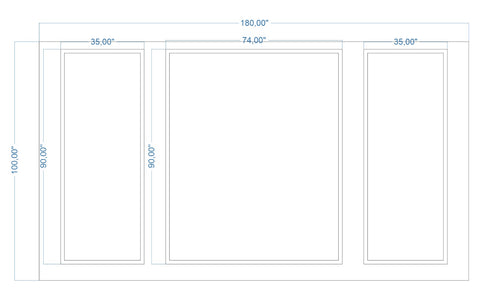 Custom-made wall molding design peel and stick by Birdeco, featuring Julie G. pattern for stylish wall decor.