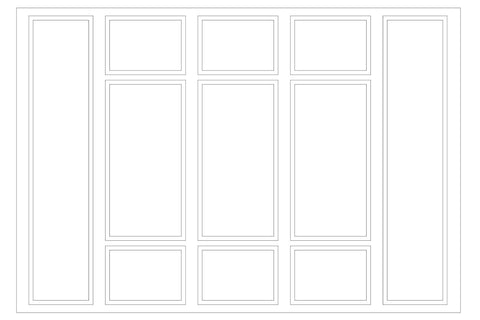 Custom-Made Wall Molding Design Service for Kathryn F. by Birdeco