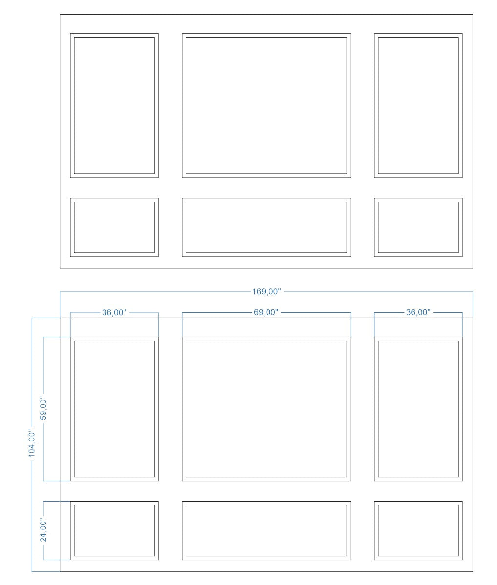 Custom-Made Wall Molding Design Service for Keesha N. by Birdeco