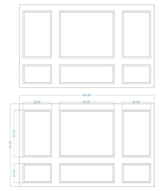 Custom-Made Wall Molding Design Service for Keesha N. by Birdeco