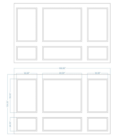 Custom-Made Wall Molding Design Service for Keesha N. by Birdeco