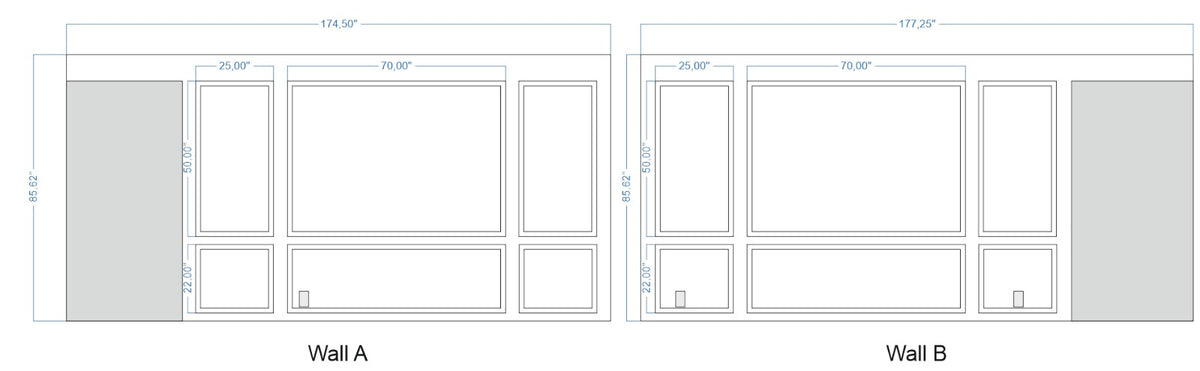 Custom-Made Wall Molding Design Service for Korene D. by Birdeco