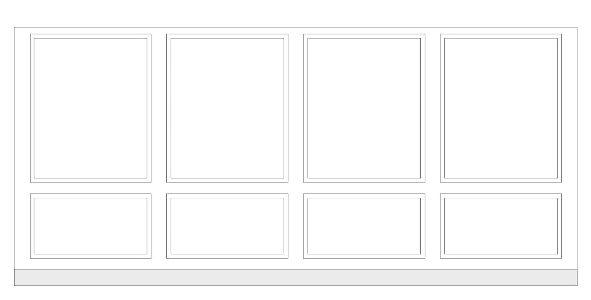 Custom-Made Wall Molding Design Service for Laura C. by Birdeco
