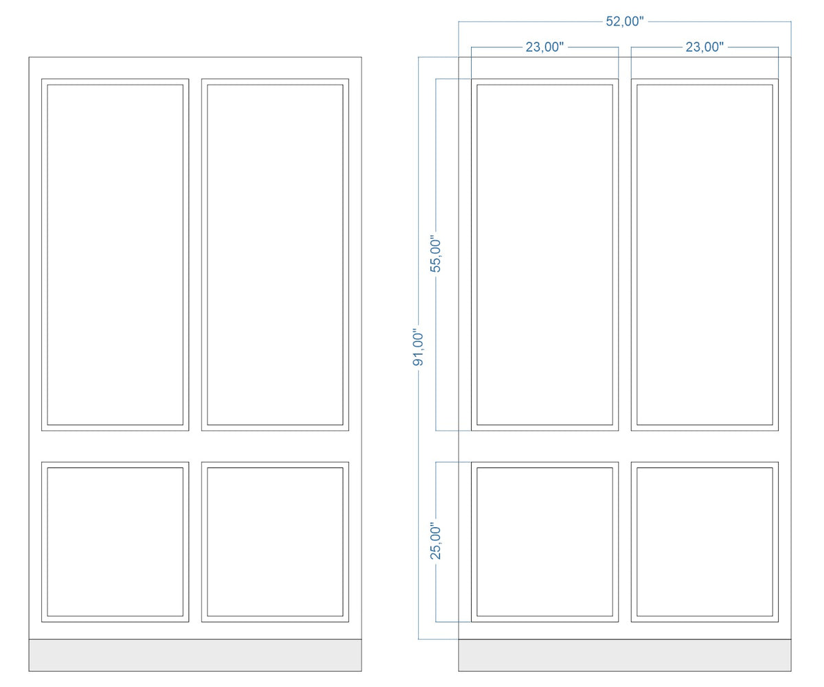 Custom-Made Peel and Stick Wall Molding Design Service for MaElainne R. by Birdeco - Wall Molding Products by Birdeco