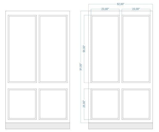 Custom-Made Peel and Stick Wall Molding Design Service for MaElainne R. by Birdeco - Wall Molding Products by Birdeco