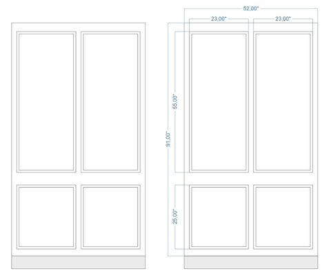 Custom-Made Peel and Stick Wall Molding Design Service for MaElainne R. by Birdeco - Wall Molding Products by Birdeco
