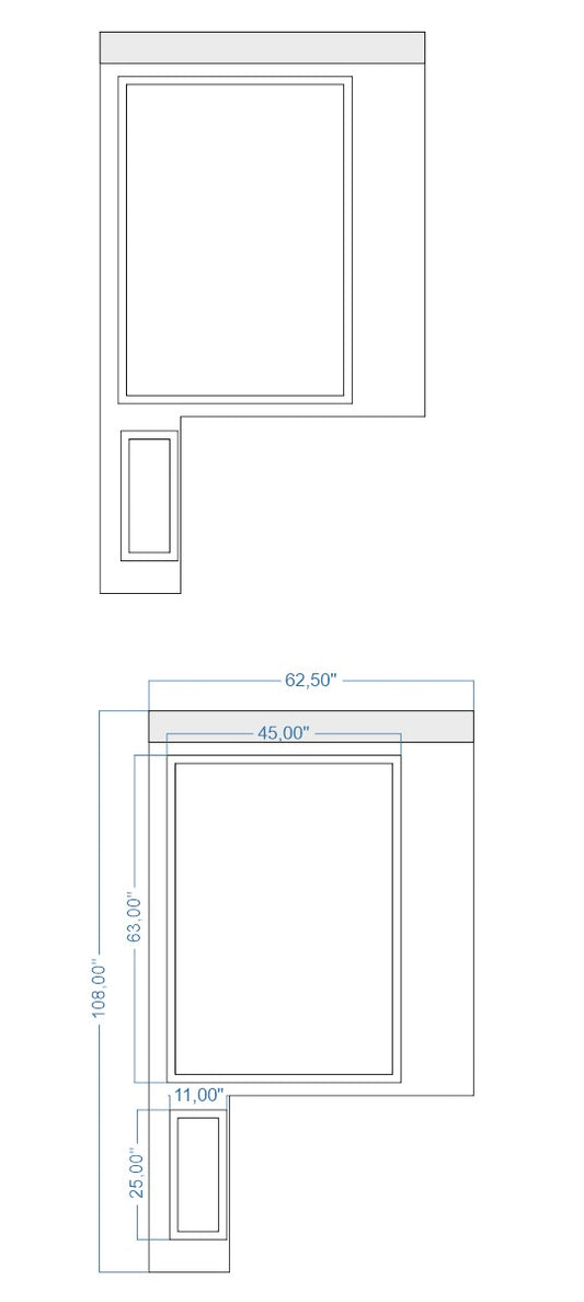 Custom-Made Wall Molding Design Service for Marc W. by Birdeco