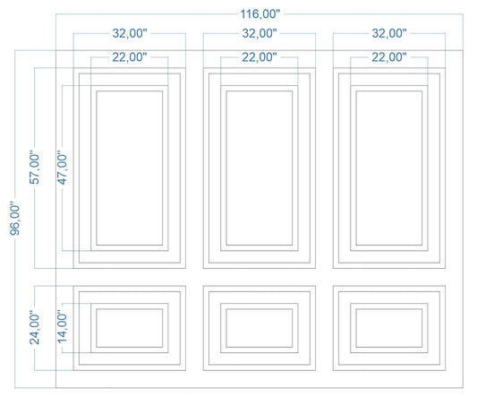 Custom-Made Wall Molding Design Service for Matt J. by Birdeco